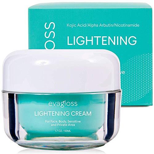 Evagloss Lightening Cream Dark Spot Corrector For Face, Underarm and Body, 1.7 Fl Oz